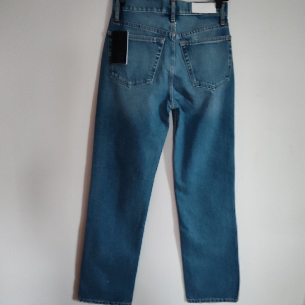 Ladies SZ 26 Re/Done 90s Loose Blue Jean - Picture 3 of 6